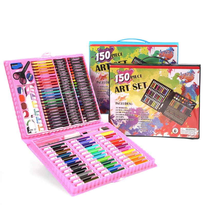 Product image KAHASIL - Pensil Warna Crayon Krayon Kerayon Set 150 Pcs Lengkap Alat Melukis Menggambar Mewarnai 150PCS BIRU